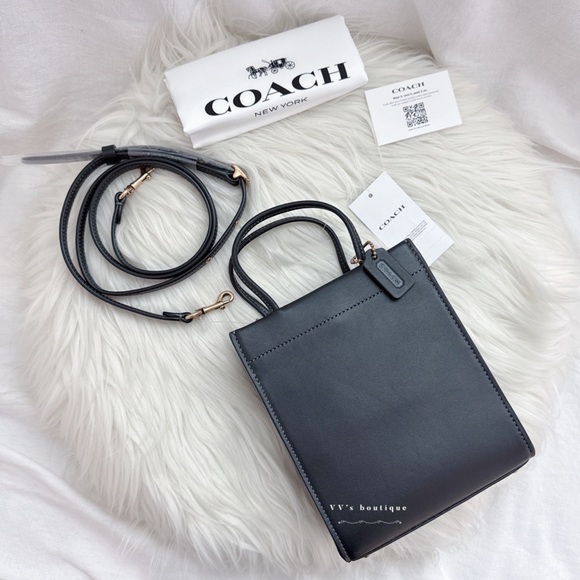 NWT Coach Mini Cashin Tote Glovetanned Calf Leather Crossbody C4828 - Picture 2 of 12